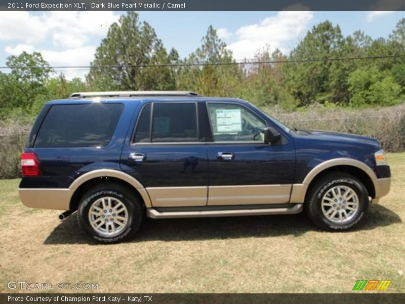 Dark Blue Pearl Metallic / Camel 2011 Ford Expedition XLT