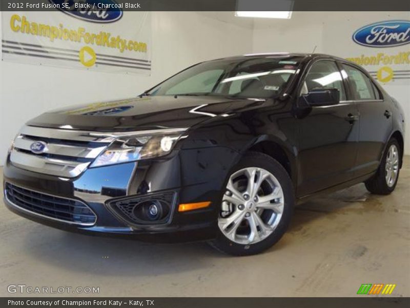 Black / Charcoal Black 2012 Ford Fusion SE