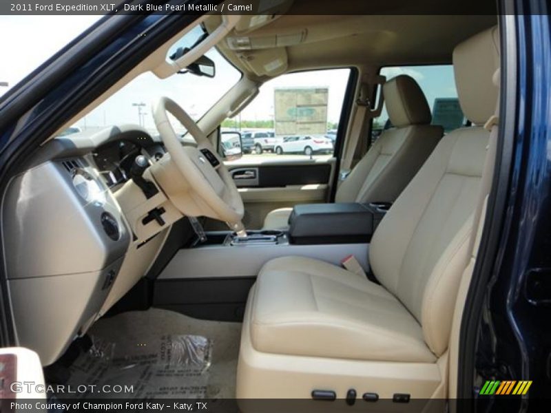 Dark Blue Pearl Metallic / Camel 2011 Ford Expedition XLT