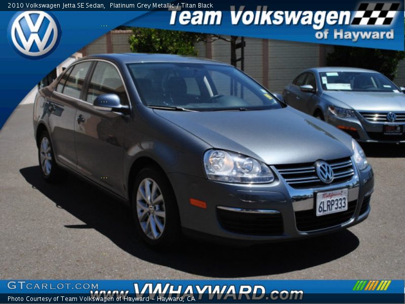 Platinum Grey Metallic / Titan Black 2010 Volkswagen Jetta SE Sedan