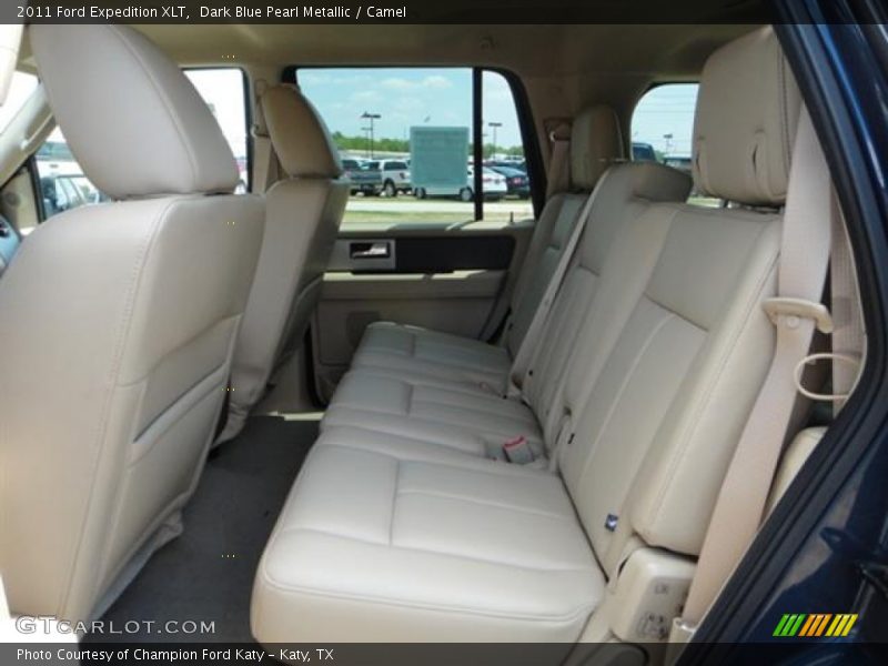 Dark Blue Pearl Metallic / Camel 2011 Ford Expedition XLT