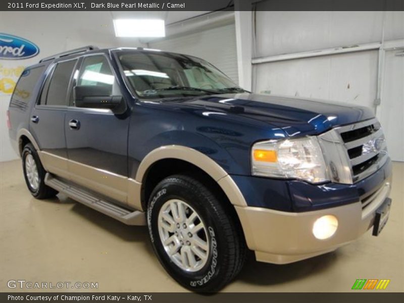 Dark Blue Pearl Metallic / Camel 2011 Ford Expedition XLT