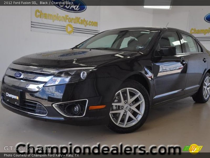Black / Charcoal Black 2012 Ford Fusion SEL