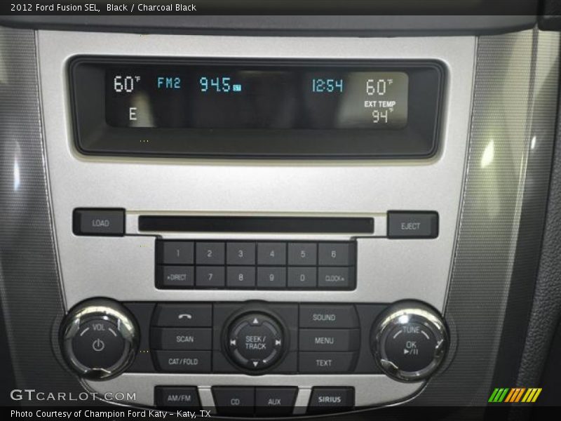 Black / Charcoal Black 2012 Ford Fusion SEL