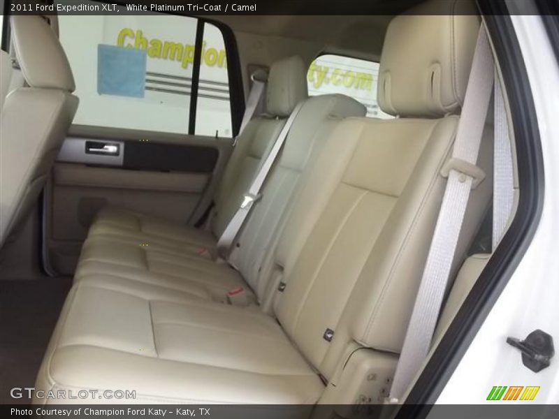 White Platinum Tri-Coat / Camel 2011 Ford Expedition XLT