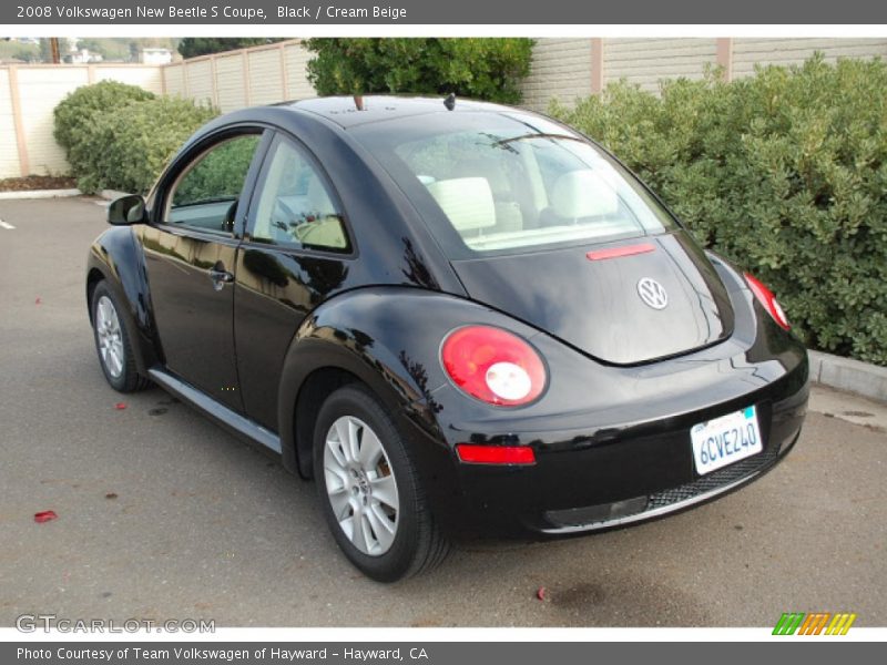 Black / Cream Beige 2008 Volkswagen New Beetle S Coupe