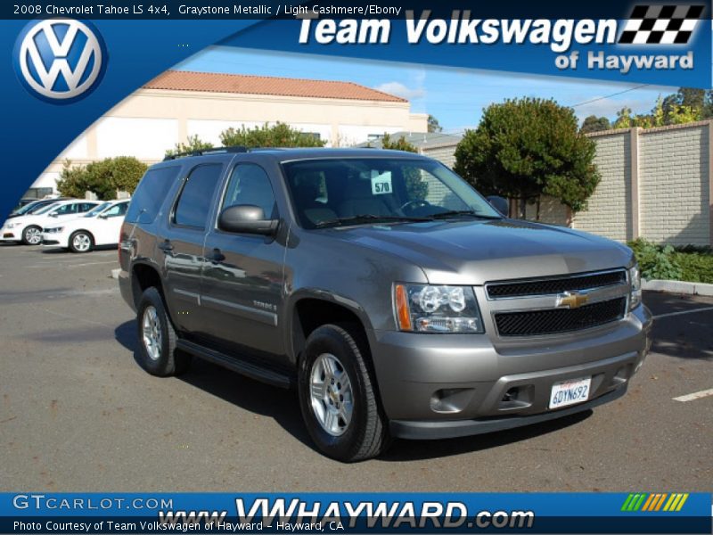 Graystone Metallic / Light Cashmere/Ebony 2008 Chevrolet Tahoe LS 4x4