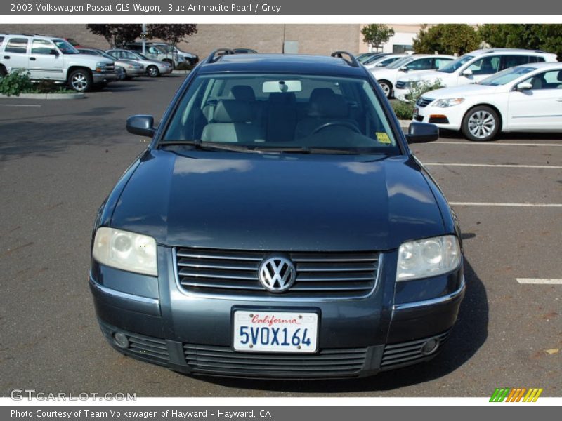 Blue Anthracite Pearl / Grey 2003 Volkswagen Passat GLS Wagon