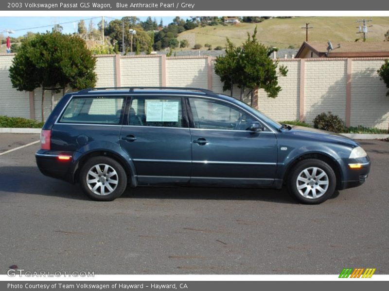 Blue Anthracite Pearl / Grey 2003 Volkswagen Passat GLS Wagon