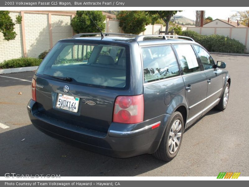 Blue Anthracite Pearl / Grey 2003 Volkswagen Passat GLS Wagon