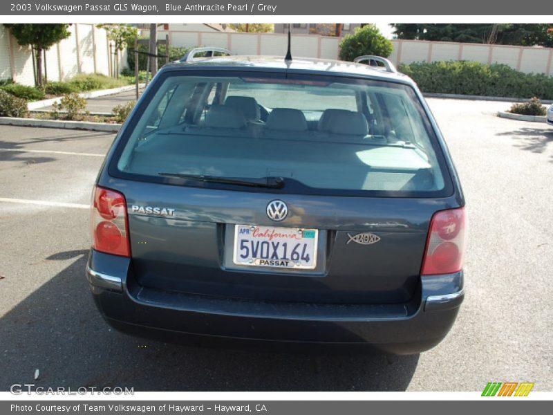 Blue Anthracite Pearl / Grey 2003 Volkswagen Passat GLS Wagon