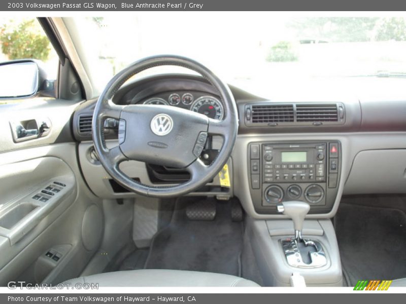 Blue Anthracite Pearl / Grey 2003 Volkswagen Passat GLS Wagon