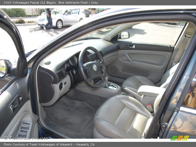 Blue Anthracite Pearl / Grey 2003 Volkswagen Passat GLS Wagon