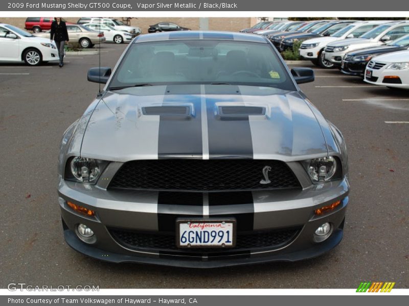 Vapor Silver Metallic / Black/Black 2009 Ford Mustang Shelby GT500 Coupe