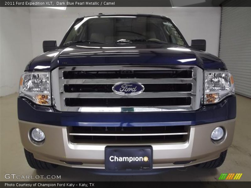 Dark Blue Pearl Metallic / Camel 2011 Ford Expedition XLT