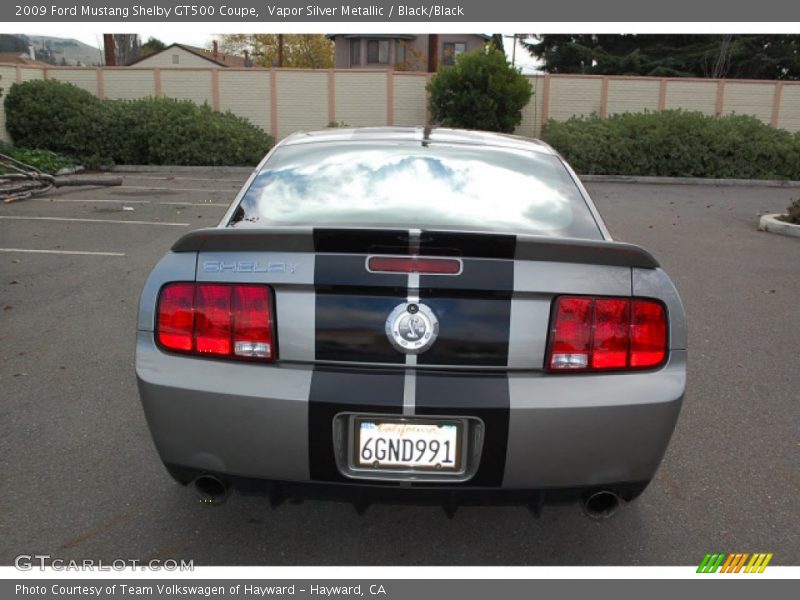 Vapor Silver Metallic / Black/Black 2009 Ford Mustang Shelby GT500 Coupe