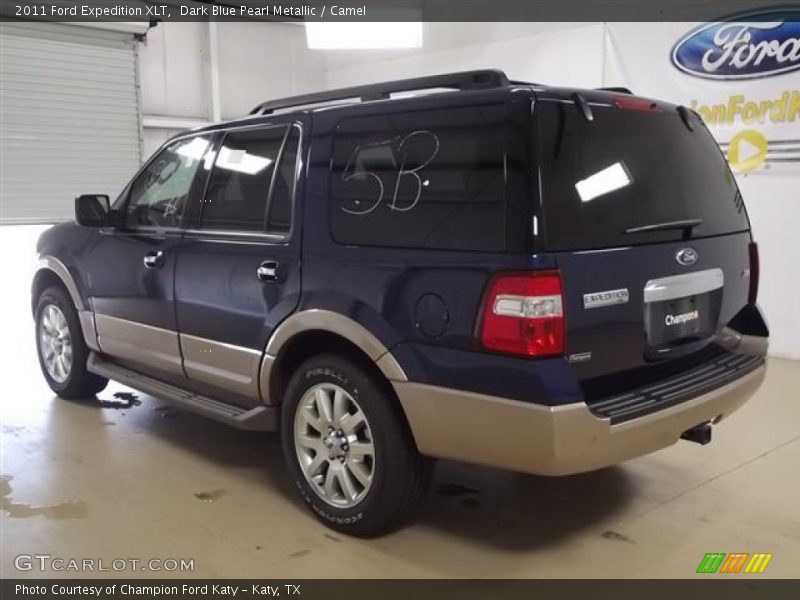 Dark Blue Pearl Metallic / Camel 2011 Ford Expedition XLT