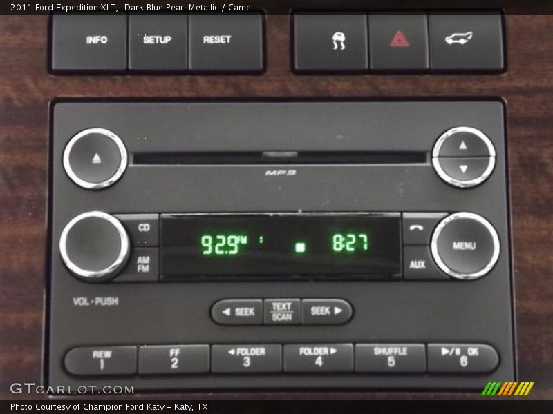 Dark Blue Pearl Metallic / Camel 2011 Ford Expedition XLT