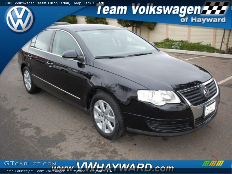 Deep Black / Black 2008 Volkswagen Passat Turbo Sedan