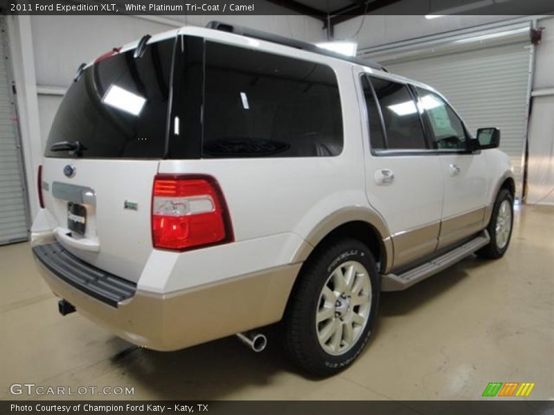 White Platinum Tri-Coat / Camel 2011 Ford Expedition XLT
