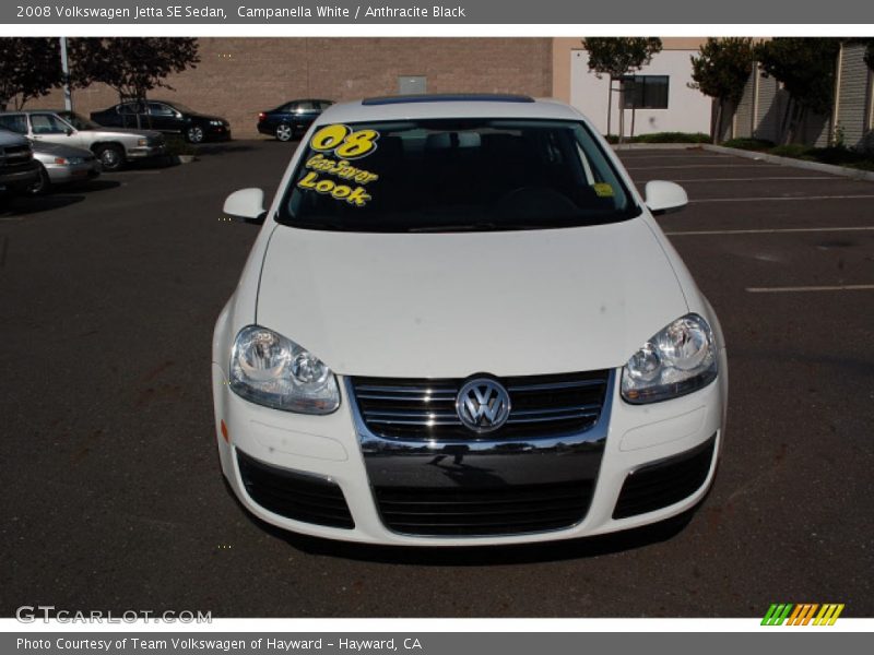 Campanella White / Anthracite Black 2008 Volkswagen Jetta SE Sedan