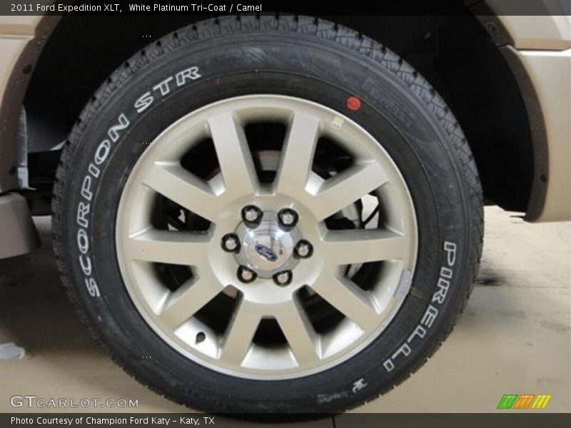 White Platinum Tri-Coat / Camel 2011 Ford Expedition XLT