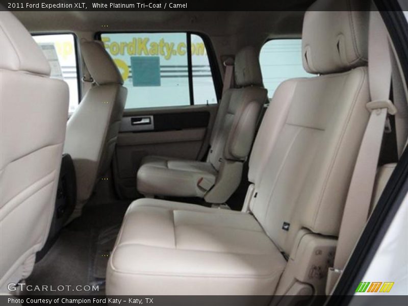 White Platinum Tri-Coat / Camel 2011 Ford Expedition XLT