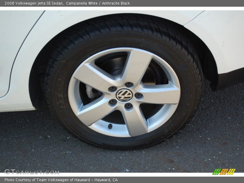 Campanella White / Anthracite Black 2008 Volkswagen Jetta SE Sedan