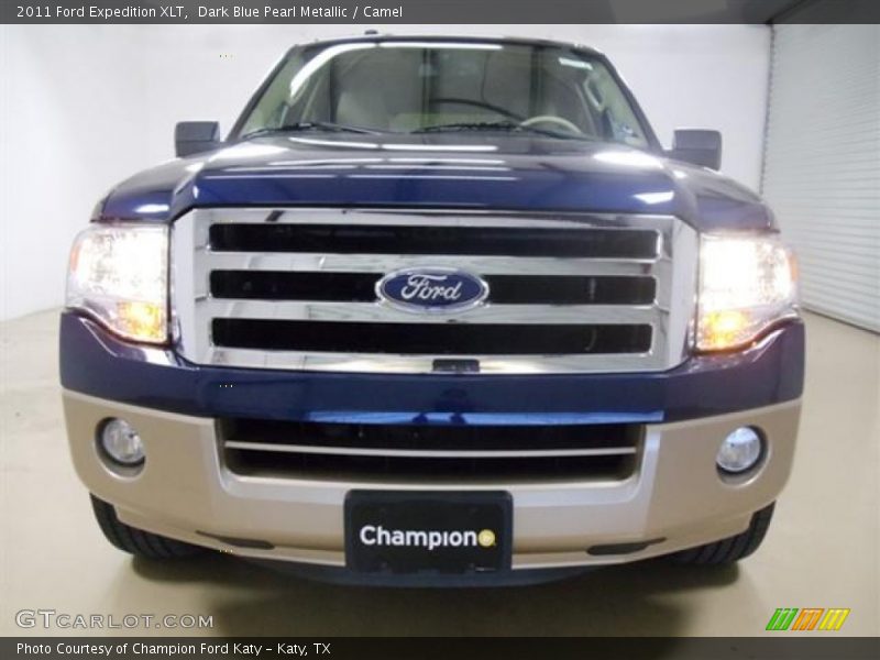Dark Blue Pearl Metallic / Camel 2011 Ford Expedition XLT