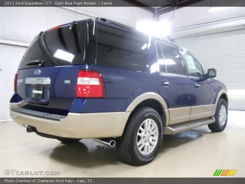 Dark Blue Pearl Metallic / Camel 2011 Ford Expedition XLT