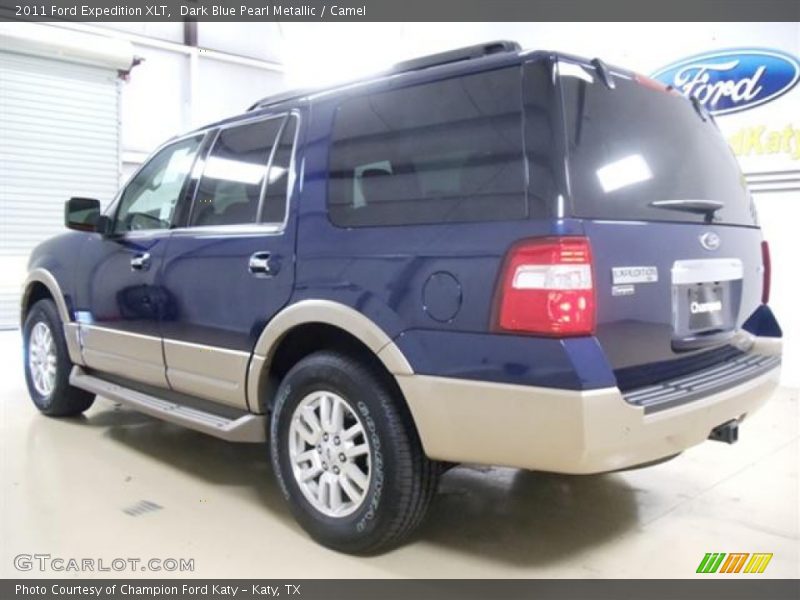 Dark Blue Pearl Metallic / Camel 2011 Ford Expedition XLT
