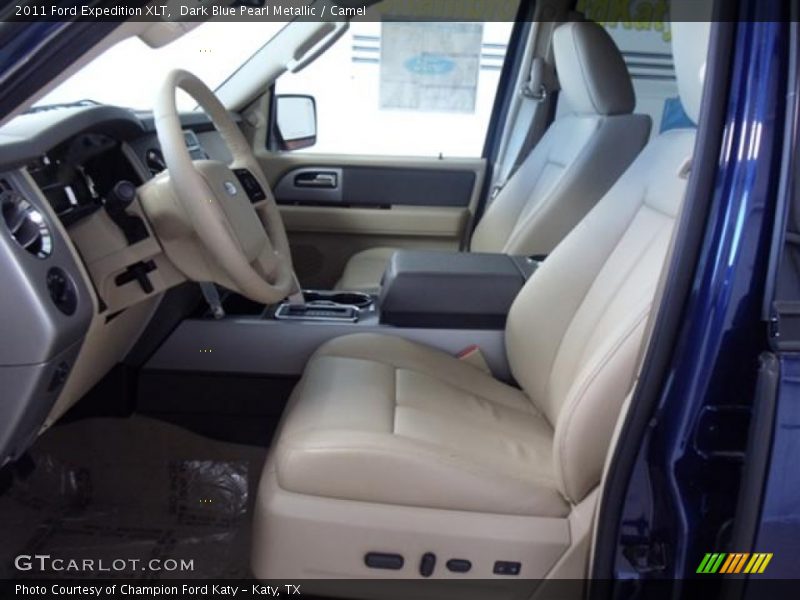 Dark Blue Pearl Metallic / Camel 2011 Ford Expedition XLT