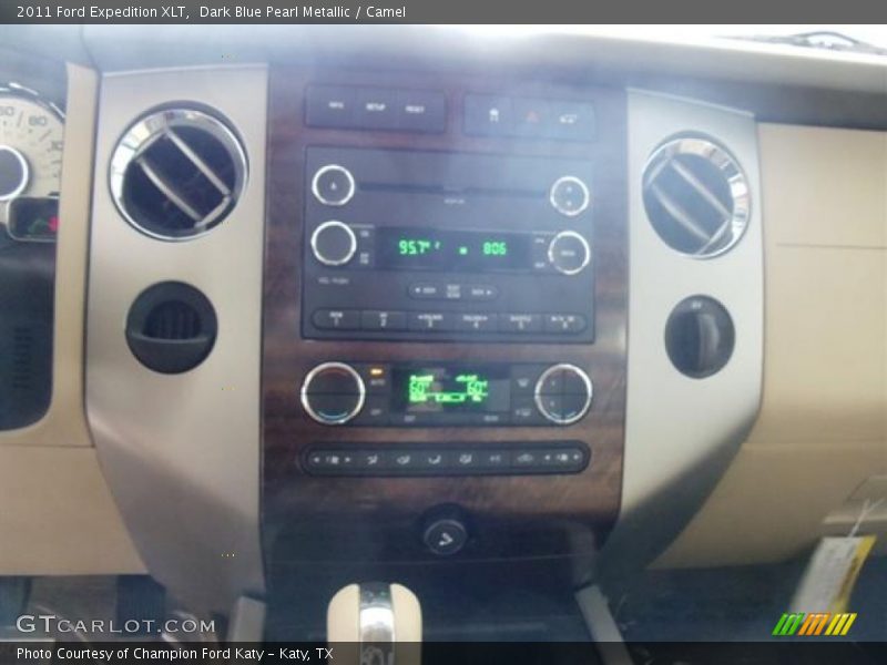 Dark Blue Pearl Metallic / Camel 2011 Ford Expedition XLT