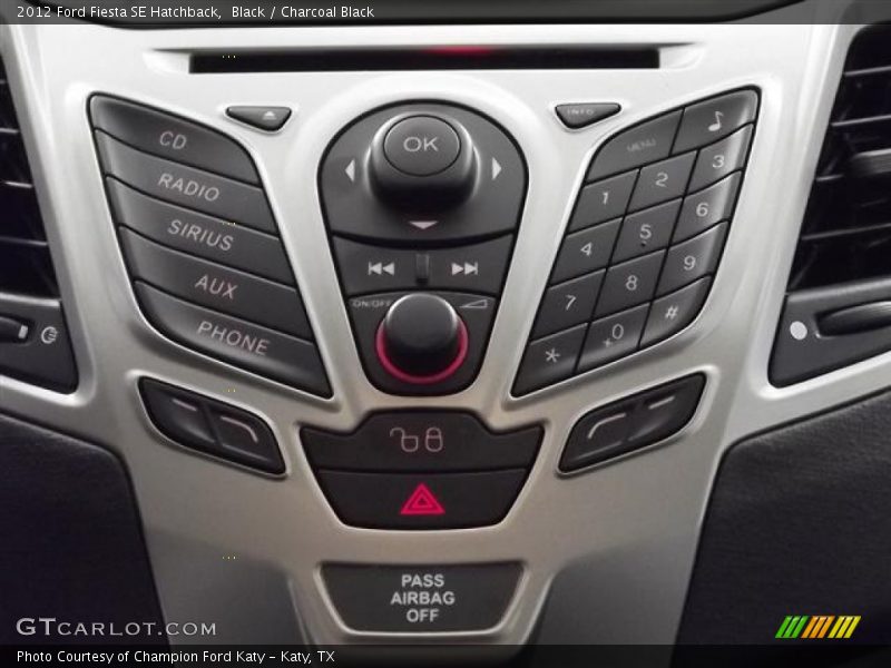 Controls of 2012 Fiesta SE Hatchback