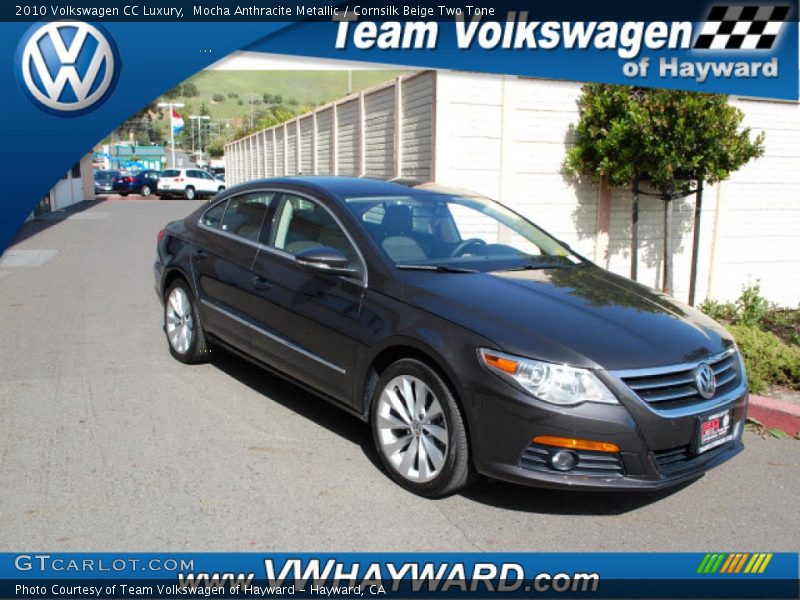 Mocha Anthracite Metallic / Cornsilk Beige Two Tone 2010 Volkswagen CC Luxury