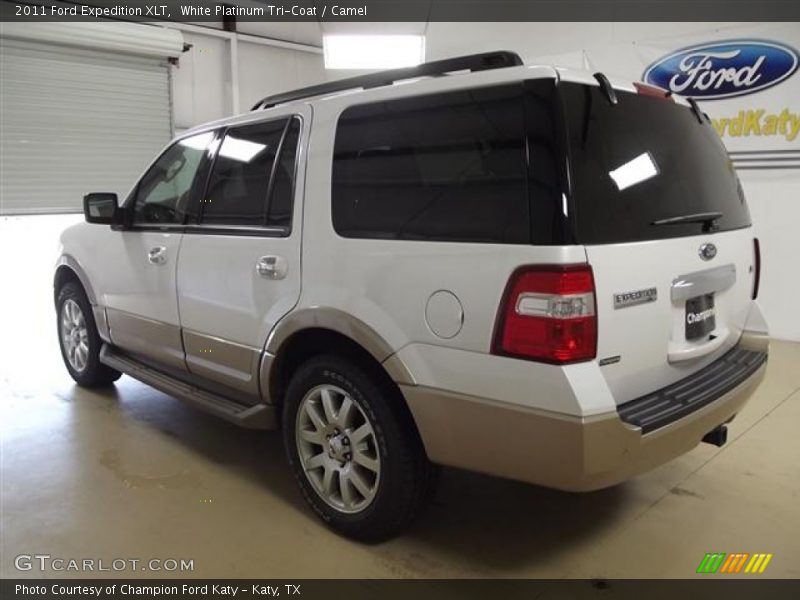 White Platinum Tri-Coat / Camel 2011 Ford Expedition XLT