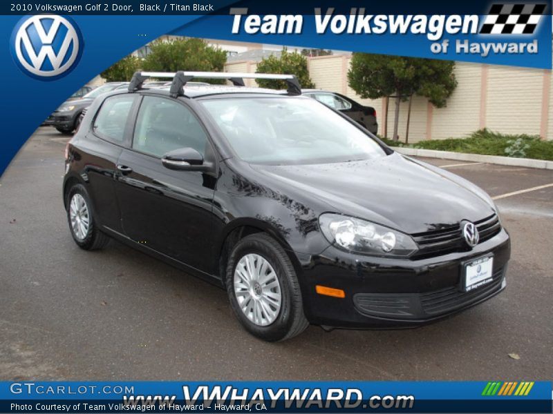 Black / Titan Black 2010 Volkswagen Golf 2 Door