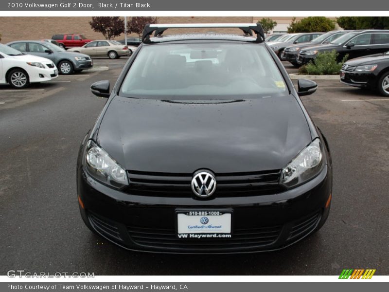 Black / Titan Black 2010 Volkswagen Golf 2 Door