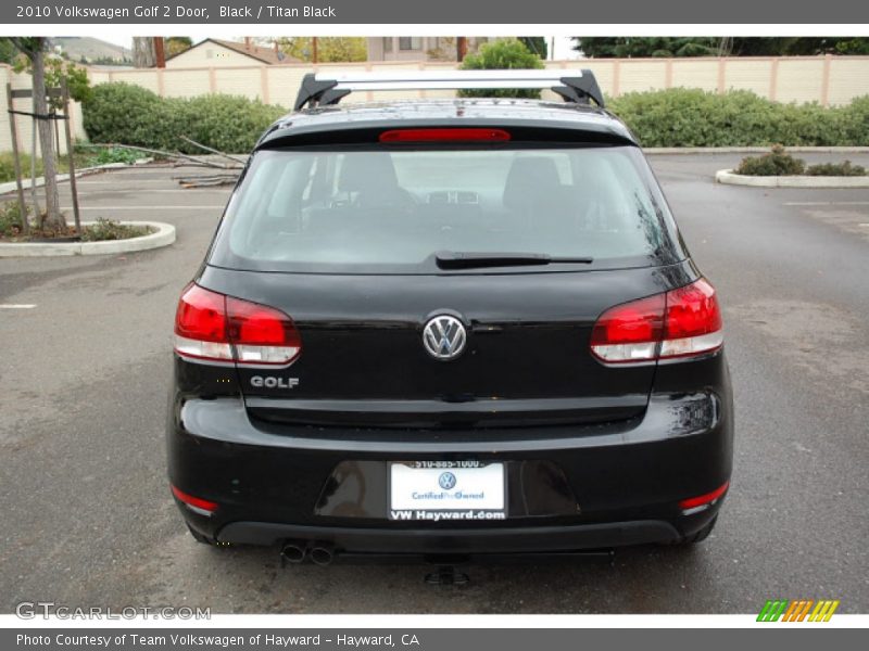 Black / Titan Black 2010 Volkswagen Golf 2 Door
