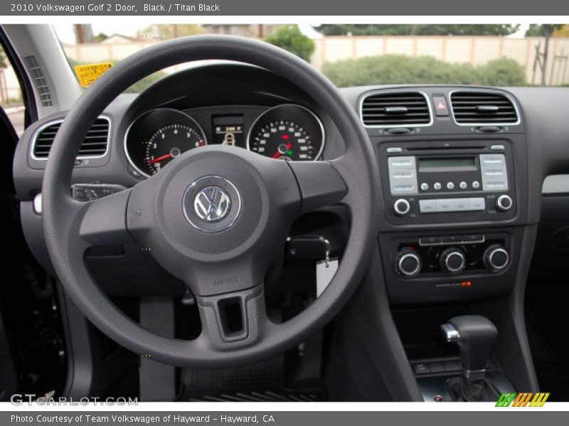 Black / Titan Black 2010 Volkswagen Golf 2 Door