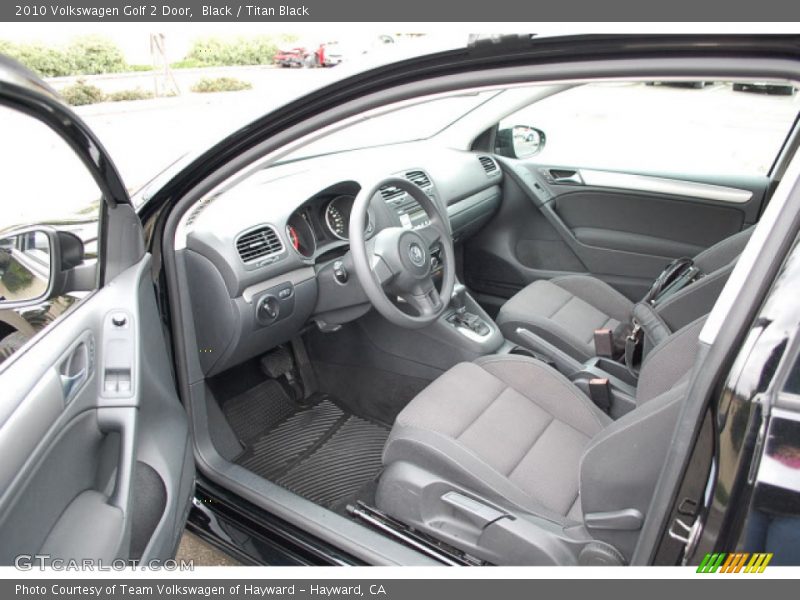  2010 Golf 2 Door Titan Black Interior