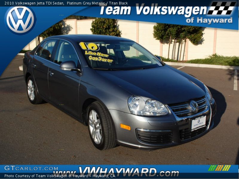 Platinum Grey Metallic / Titan Black 2010 Volkswagen Jetta TDI Sedan