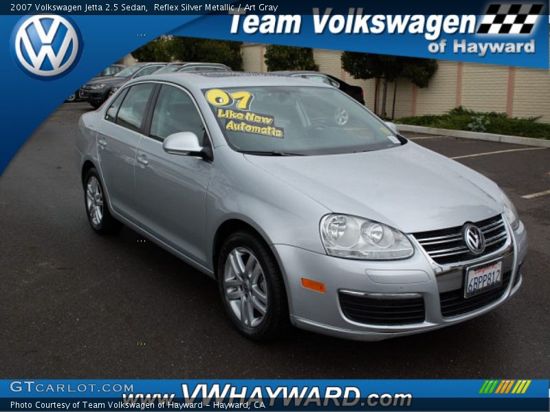 Reflex Silver Metallic / Art Gray 2007 Volkswagen Jetta 2.5 Sedan