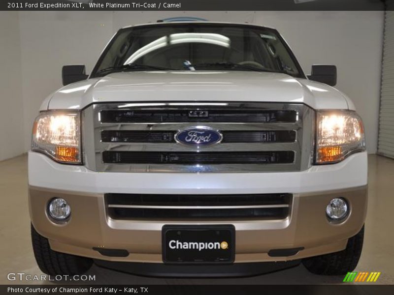 White Platinum Tri-Coat / Camel 2011 Ford Expedition XLT