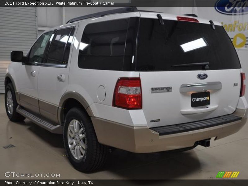 White Platinum Tri-Coat / Camel 2011 Ford Expedition XLT