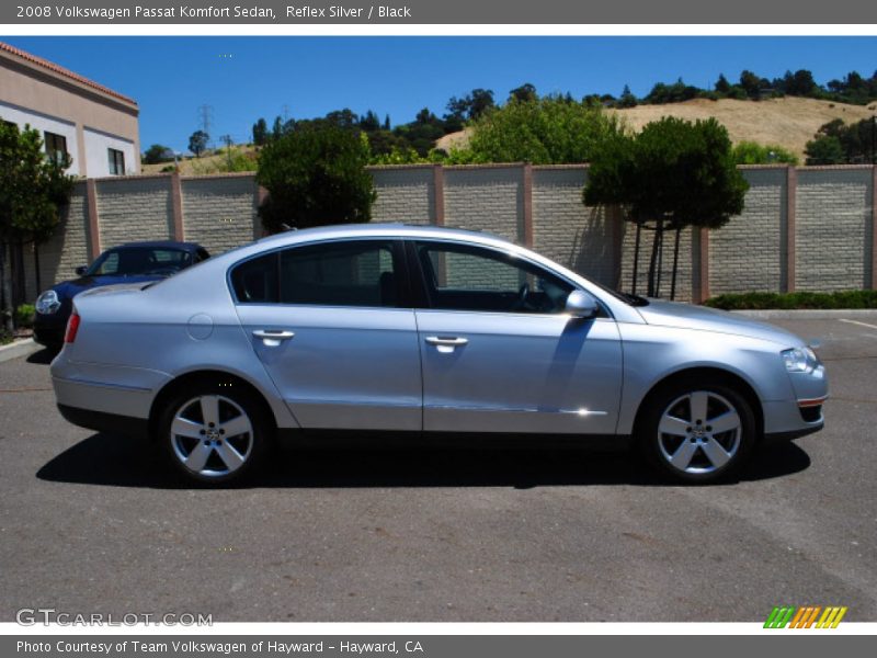 Reflex Silver / Black 2008 Volkswagen Passat Komfort Sedan