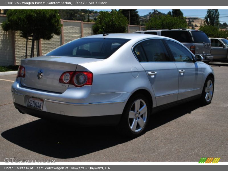 Reflex Silver / Black 2008 Volkswagen Passat Komfort Sedan