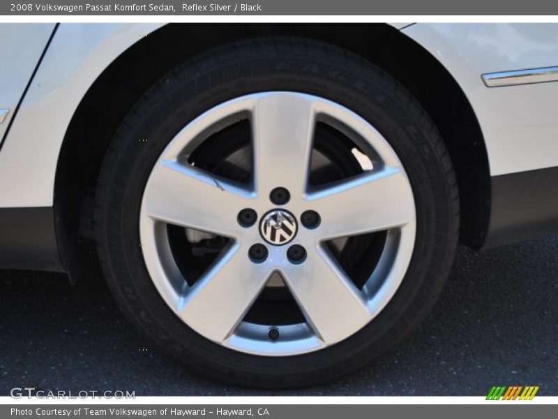 Reflex Silver / Black 2008 Volkswagen Passat Komfort Sedan
