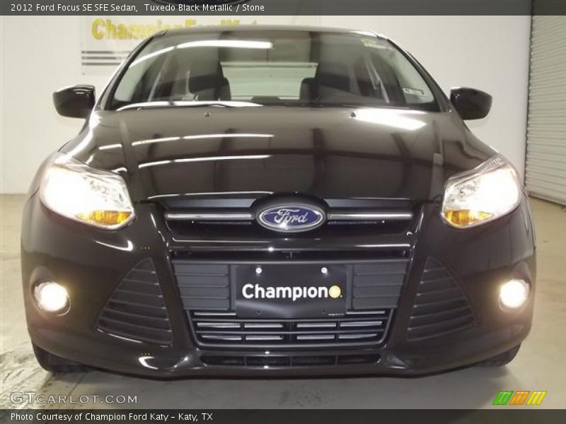 Tuxedo Black Metallic / Stone 2012 Ford Focus SE SFE Sedan