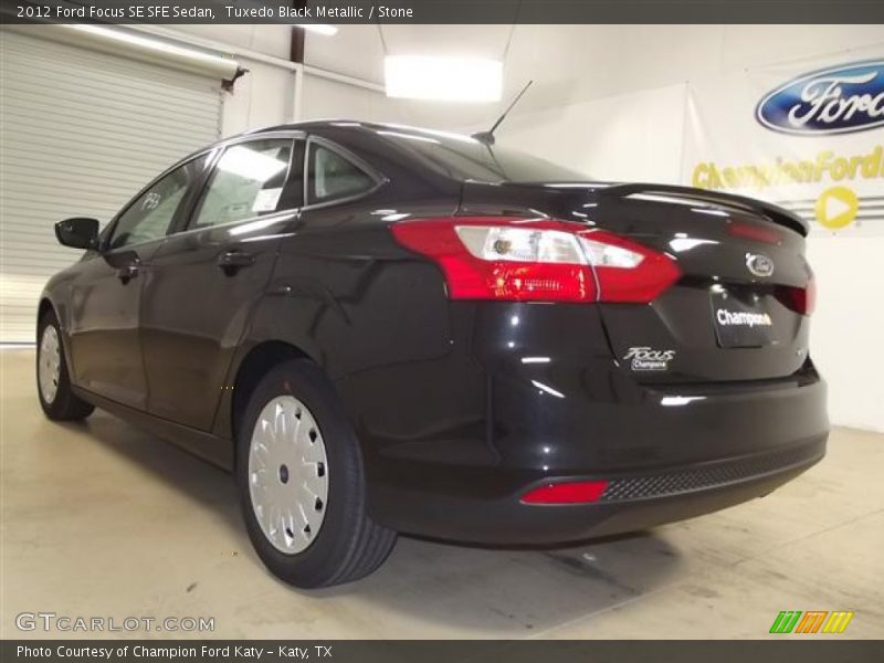 Tuxedo Black Metallic / Stone 2012 Ford Focus SE SFE Sedan